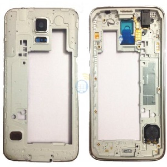 MIDDLE FRAME SAMSUNG GALAXY S5 I9600 G900F G900H BRANCO